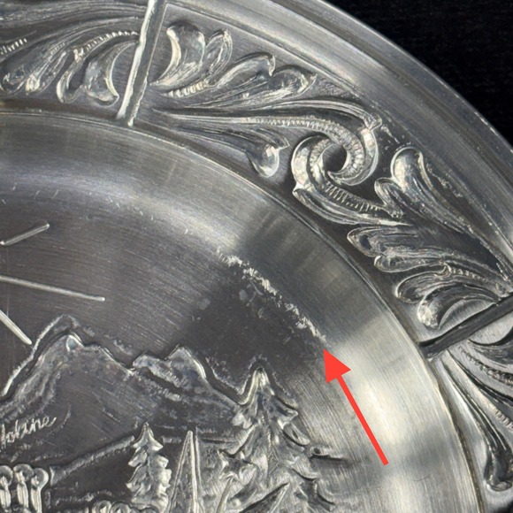 A. Holthe Norway Pewter Julen 2002 Christmas Plate "Lucia" 30th EditionBox - Picture 14 of 16